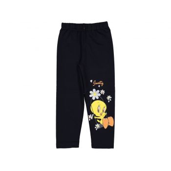 Colanti tweety fetite, bumbac, negri, 2-5 ani