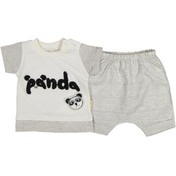 Compleu 2 piese pentru copii, Panda, 3-9 luni