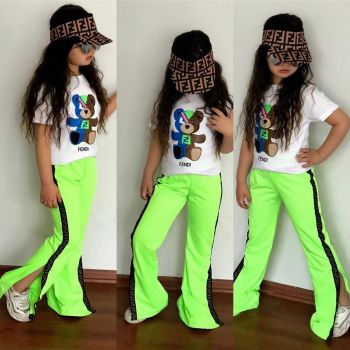 Compleu 3 piese pentru fetite, Verde, 5-14 ani Compleu 3 piese pentru fetite, Verde, 5-14 ani