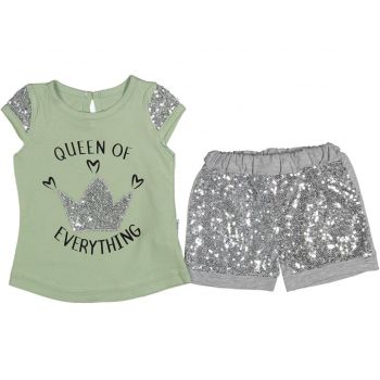 Compleu pentru fetite, queen, verde, 9-24 luni Compleu pentru fetite, queen, verde, 9-24 luni