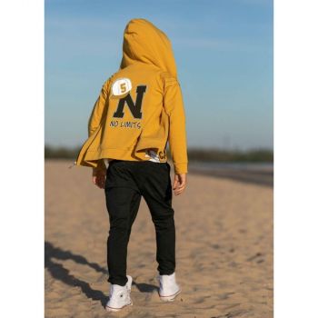 Costum de trening pentru baieti, 3 piese bumbac, galben, 4-10 ani Costum de trening pentru baieti, 3 piese bumbac, galben, 4-10 ani