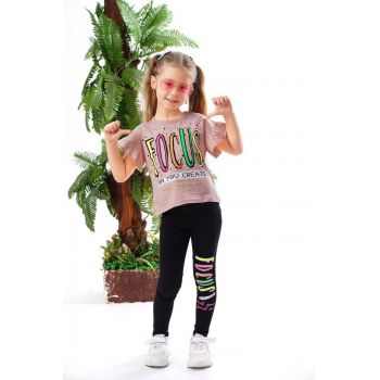 Tricou si Colantei, Focus, 100% Bumbac, Pentru Fetite, 4-10 ani Tricou si Colantei, Focus, 100% Bumbac, Pentru Fetite, 4-10 ani