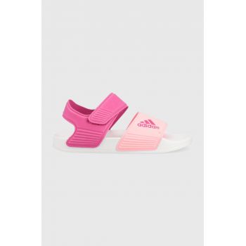 adidas sandale copii ADILETTE SANDAL K culoarea roz ieftine