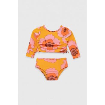 GAP costum de baie din două piese pentru bebelusi culoarea portocaliu