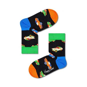 Happy Socks sosete copii culoarea negru