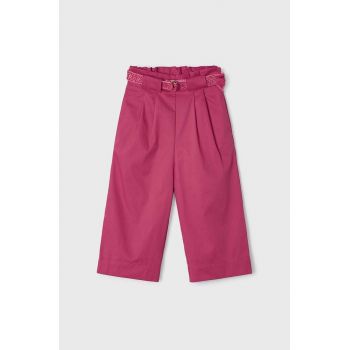 Mayoral pantaloni copii culoarea rosu, neted de firma originali
