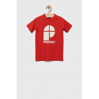 Protest tricou copii PRTBERENT JR culoarea rosu