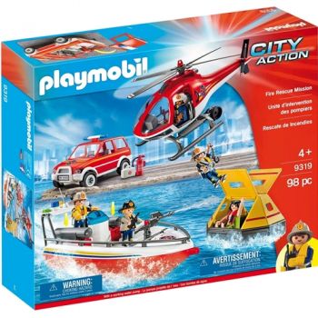 Set de Constructie Playmobil Misiunea de Salvare a Pompierilor
