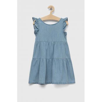 United Colors of Benetton rochie din denim pentru copii mini, evazati ieftina
