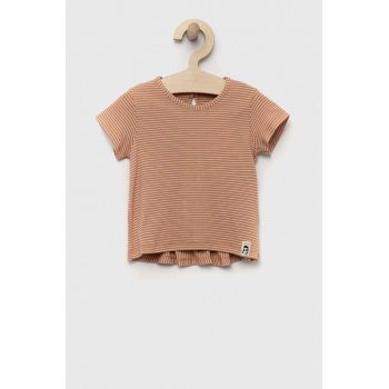 United Colors of Benetton tricou bebe culoarea bej