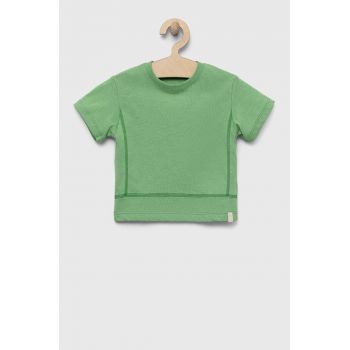 United Colors of Benetton tricou copii culoarea verde, neted ieftin