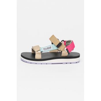 Sandale wedge cu barete velcro Outdoorsy Urbanity