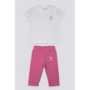 Set de pantaloni scurti si tricou din bumbac - 2 piese