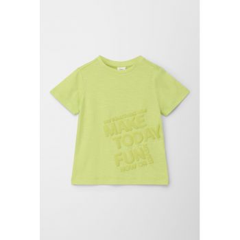 Tricou de bumbac cu imprimeu text