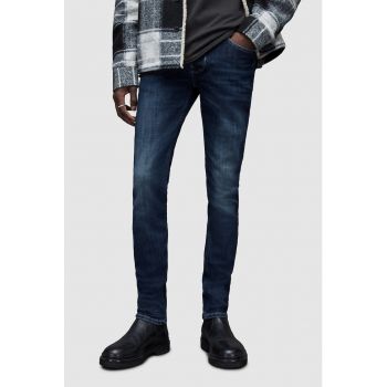 Blugi skinny cu aspect decolorat