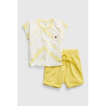 Set de pantaloni scurti si tricou de bumbac la reducere