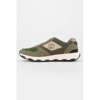 Pantofi sport din piele si piele intoarsa cu model colorblock Winsor Park Ox