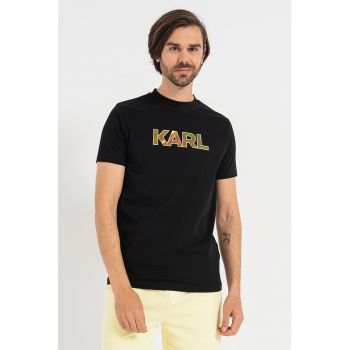 Tricou de bumbac cu logo