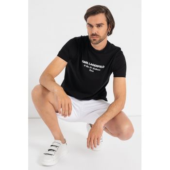 Tricou de bumbac cu logo