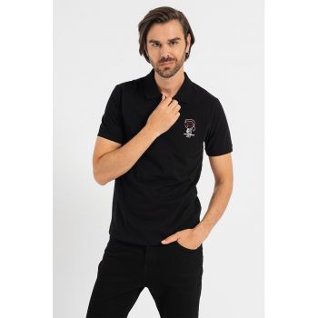 Tricou polo cu logo pe piept