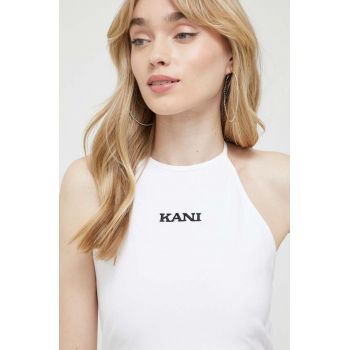 Karl Kani top femei, culoarea alb de firma original