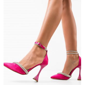Pantofi cu toc Esero Fuchsia