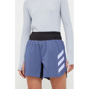 adidas TERREX pantaloni scurti sport Agravic femei, cu imprimeu, high waist