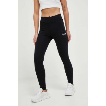 Hummel colanti femei, culoarea negru, cu imprimeu