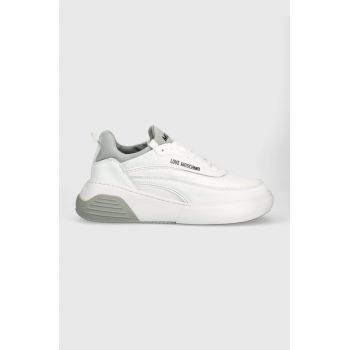 Love Moschino sneakers culoarea alb, JA15845G0GIO510A