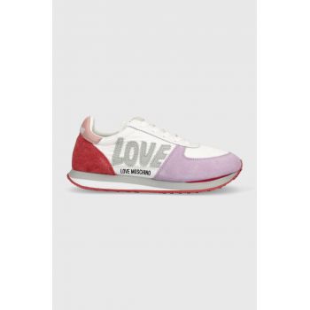 Love Moschino sneakers culoarea roz, JA15322G0GIN810A