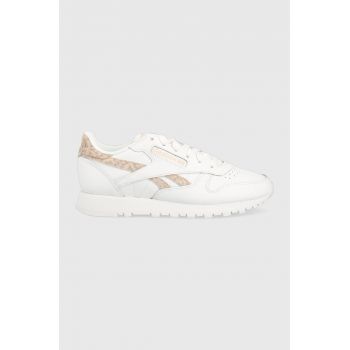 Reebok Classic sneakers din piele CLASSIC LEATHER culoarea alb