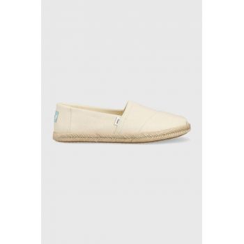 Toms espadrile Alpargata Rope culoarea bej, 10019682 de firma originale