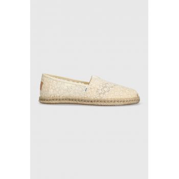 Toms espadrile Alpargata Rope culoarea bej, 10019815