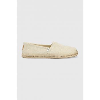 Toms espadrile Alpargata Rope culoarea bej, 10019907