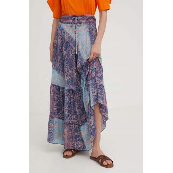 Answear Lab fusta jeans maxi, evazati