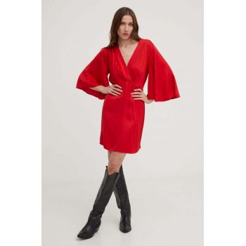 Answear Lab rochie culoarea rosu, mini, evazati