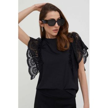 Answear Lab tricou femei, culoarea negru