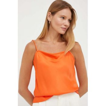Herskind bluza femei, culoarea portocaliu, neted de firma originala
