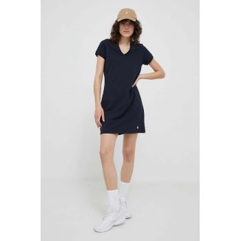 Colmar rochie culoarea albastru marin, mini, drept