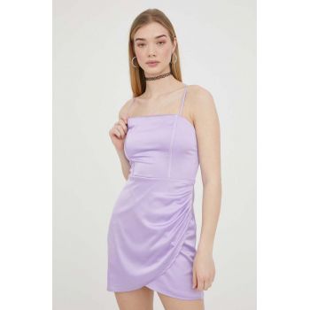 Hollister Co. rochie culoarea violet, mini, mulata