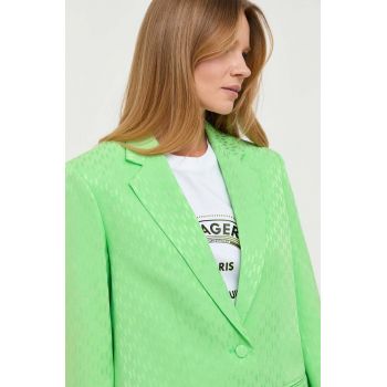 Karl Lagerfeld sacou culoarea verde, un singur rand de nasturi, modelator