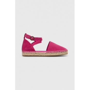 Marc O'Polo espadrile din piele intoarsa culoarea roz, 303 15613801 303 LL2M3003