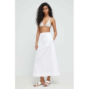 Max Mara Beachwear fusta de plaja culoarea alb