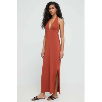 Max Mara Beachwear rochie de plaja culoarea rosu