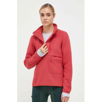 Peak Performance hanorac femei, culoarea rosu, neted
