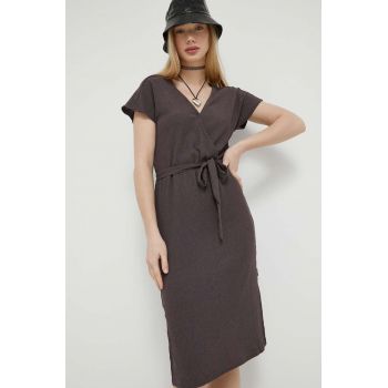 Protest rochie culoarea maro, mini, drept de firma originala