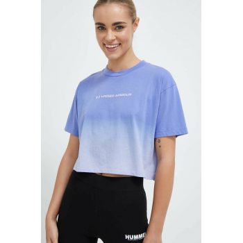 Under Armour tricou femei, culoarea violet