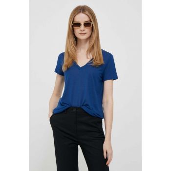 United Colors of Benetton tricou femei, culoarea albastru marin