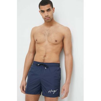 HUGO pantaloni scurti de baie culoarea albastru marin