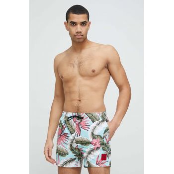 HUGO pantaloni scurti de baie culoarea turcoaz